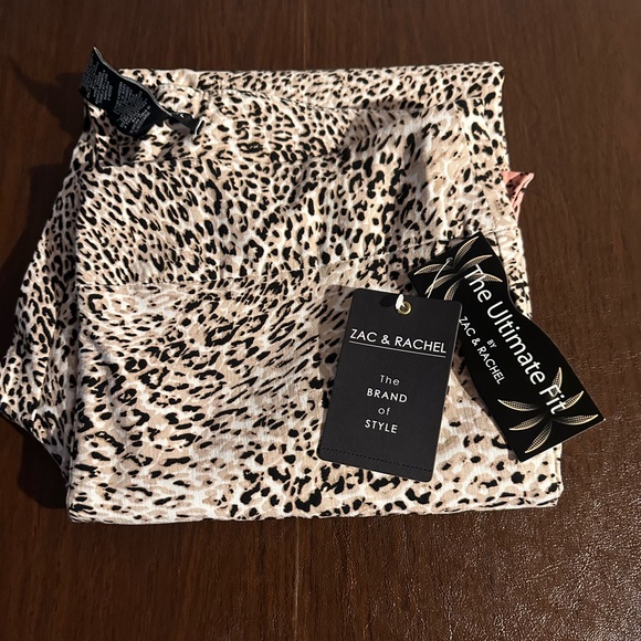 Zac & Rachel Ultimate Fit Jean/Legging Cheetah Print Size 12 - Picture 2 of 5